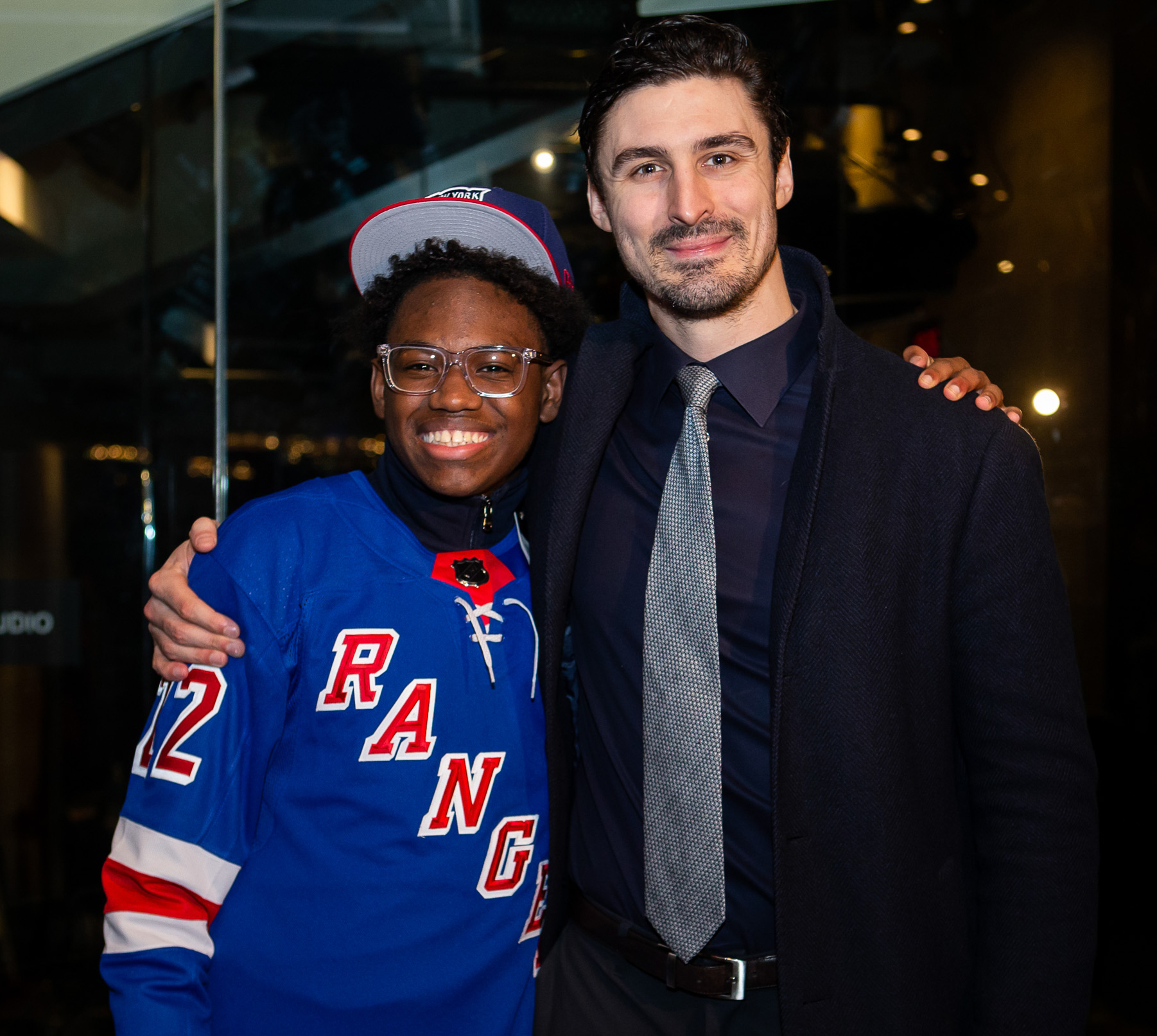 Chris Kreider meets Garden of Dreams young person Dariel